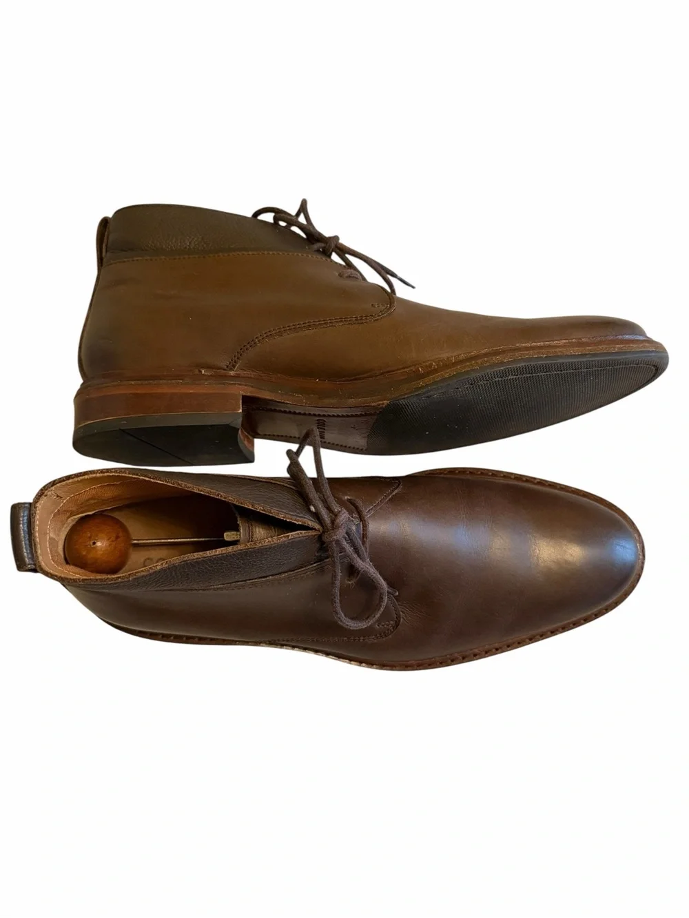 Cole Haan C28479 Men’s Brown Leather Chukka Boots Plain Toe Size 9M